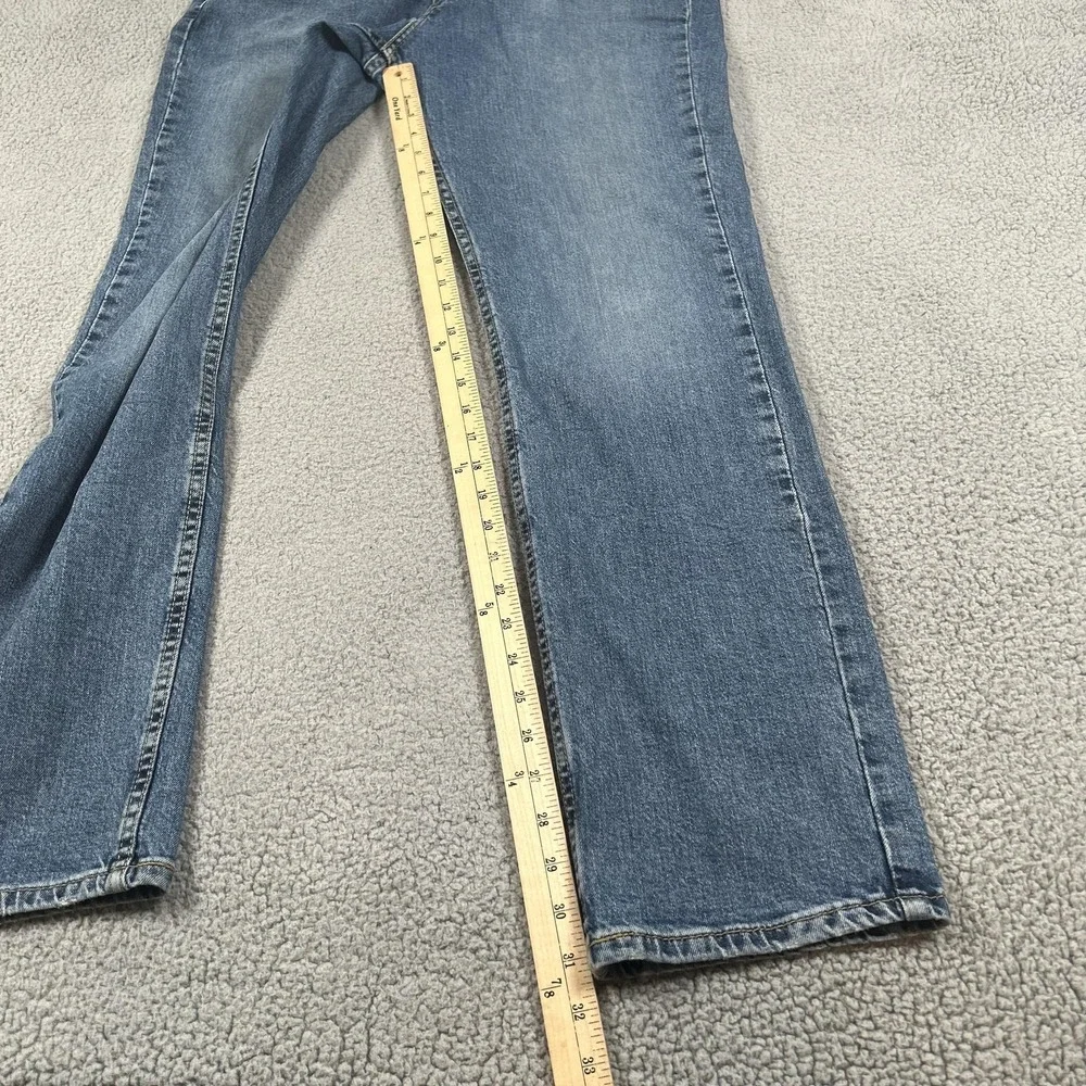 Levis 514 Jeans‎ Mens 36x32 Blue Straight Leg Stretch Denim Pants Medium Wash